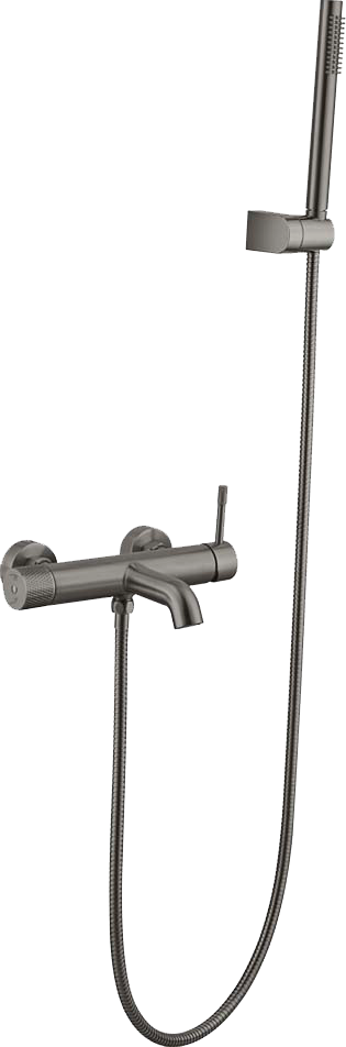 Смеситель для ванны с душем Boheme Uno 463-GM gun metal
