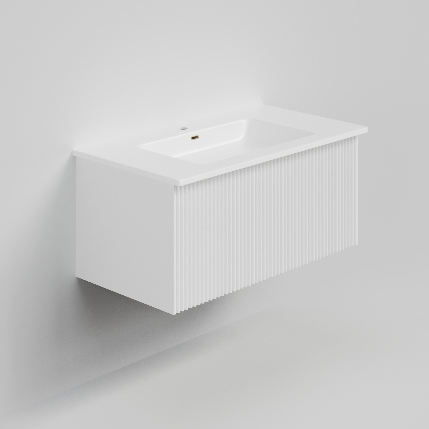 Тумба с раковиной La Fenice Terra 80 белая