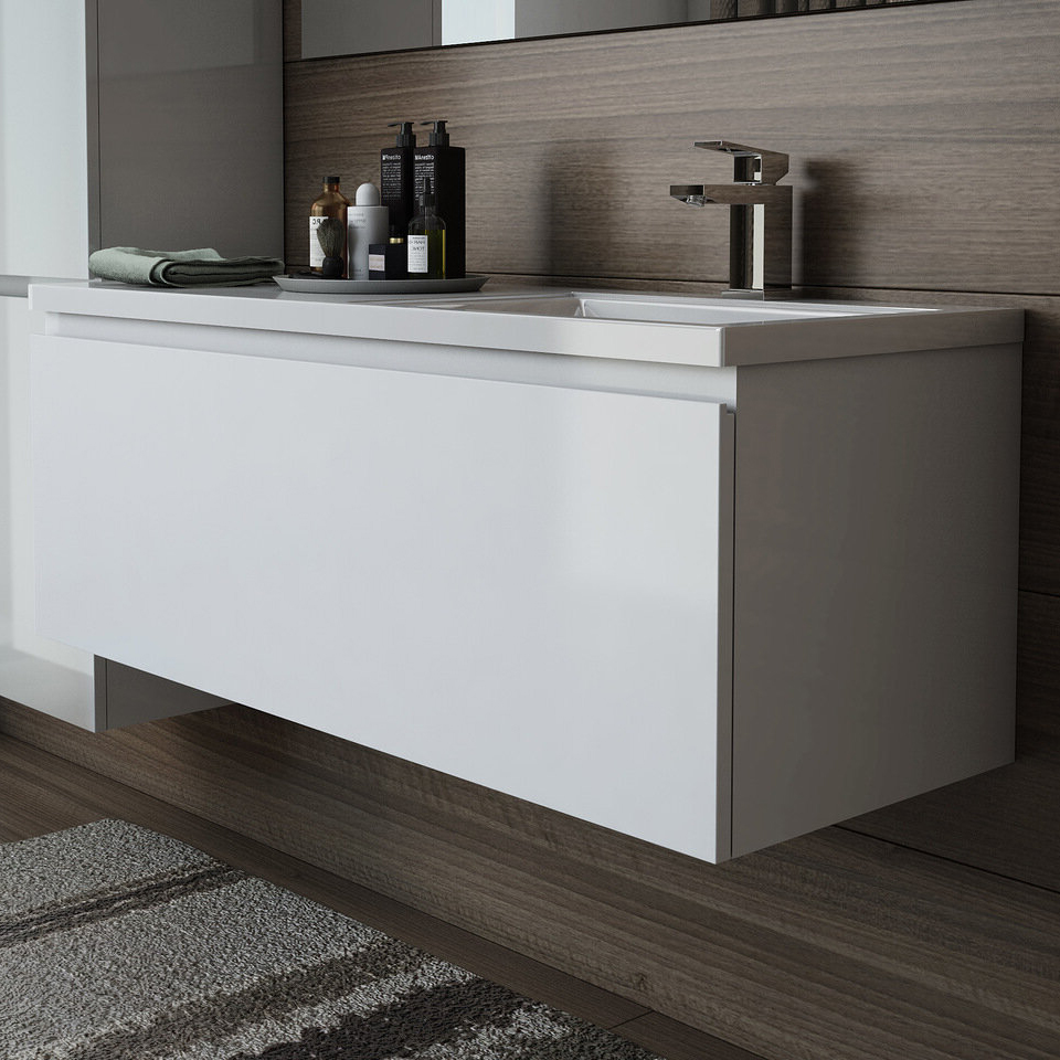 Тумба под раковину без столешницы Эстет Dallas Luxe 110 R подвесная, 1 ящик