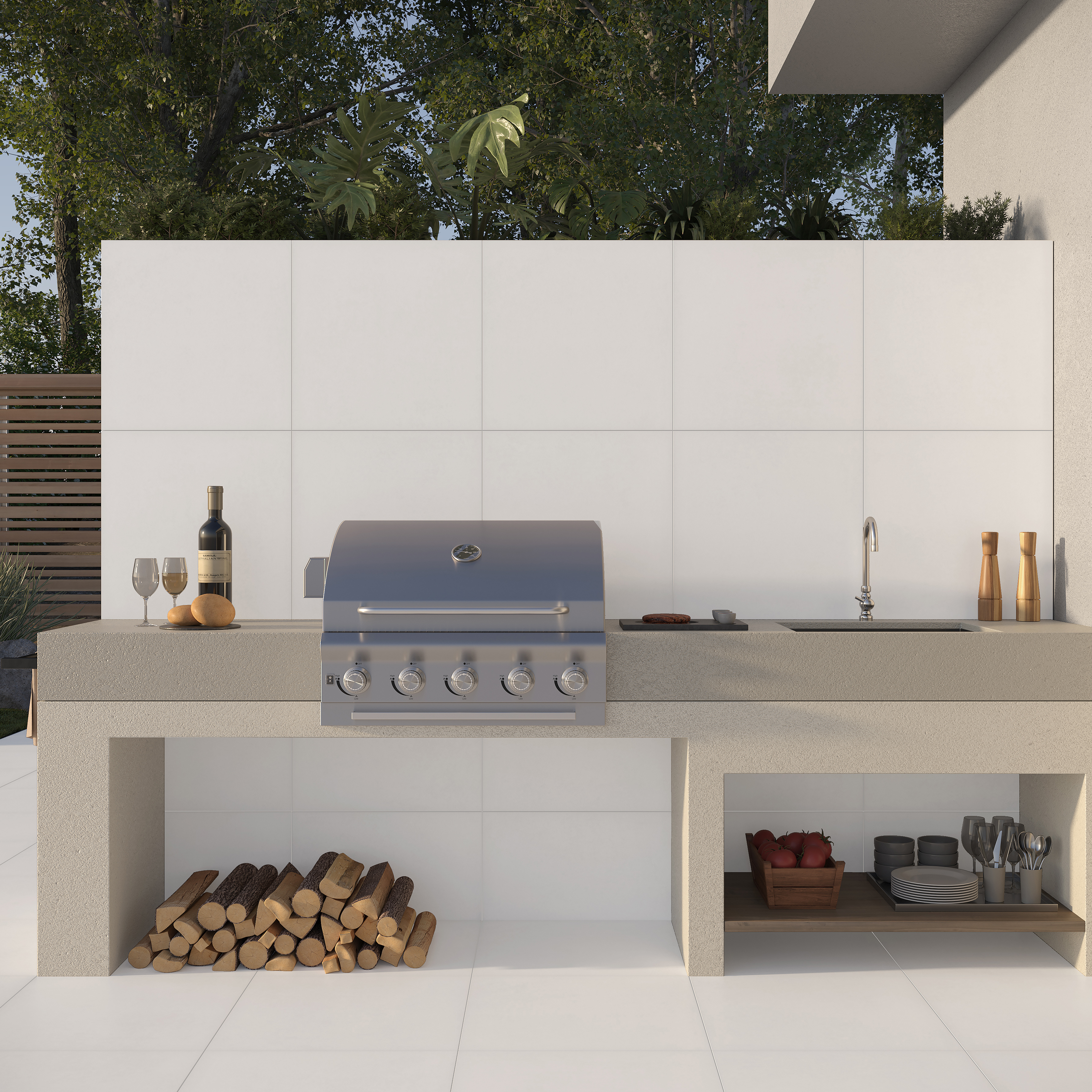 Коллекция плитки Laparet Betonica Blanco PRO