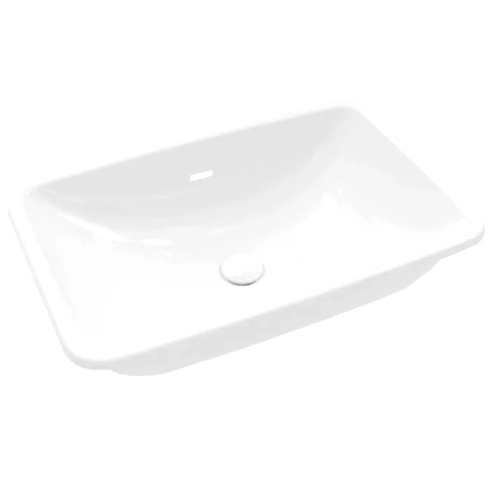 Раковина встраиваемая снизу Villeroy & Boch Loop & friends 4A570001 61 альпийский белый, прямоугольная