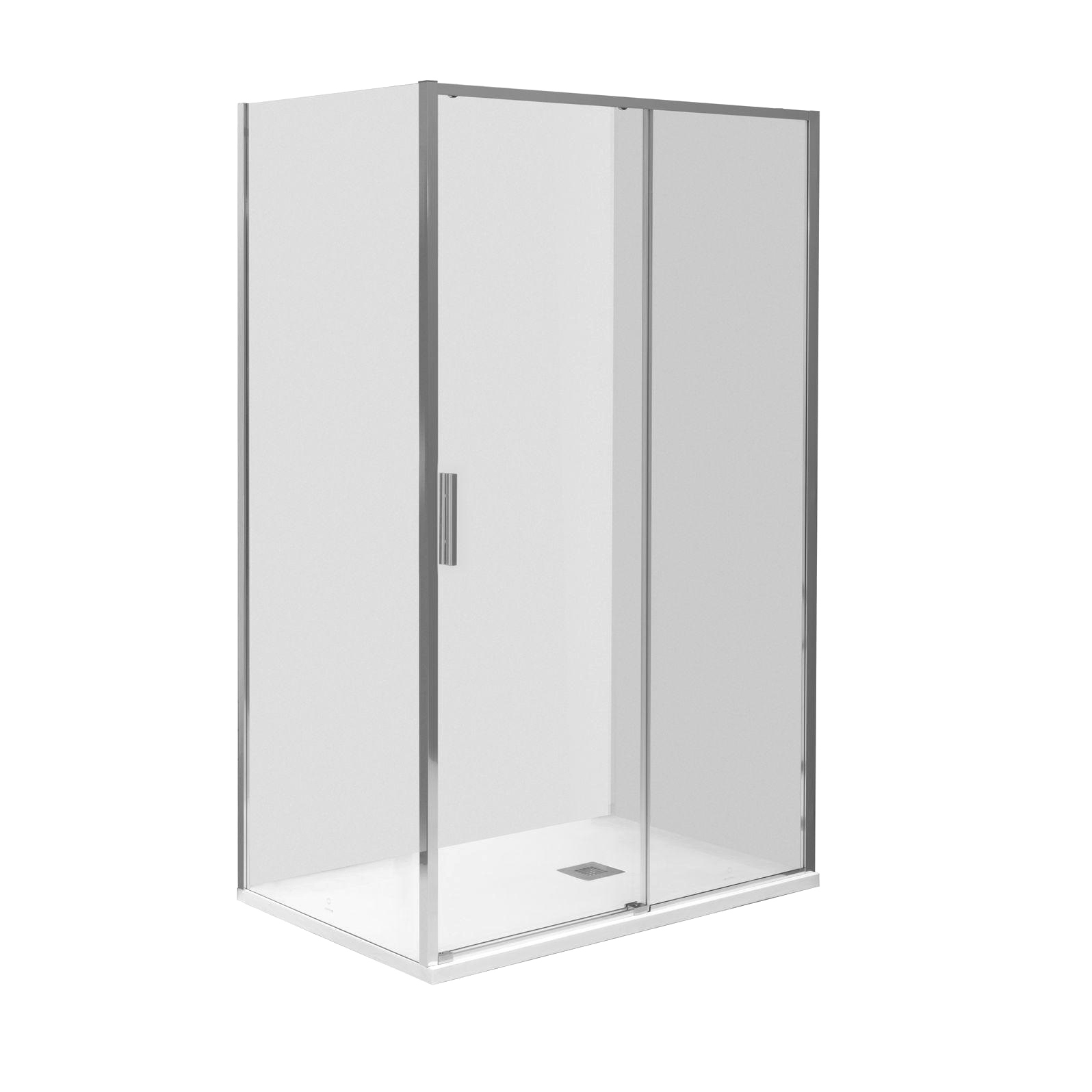 Душевой уголок Aquanet Pleasure Evo AE65-N110-CT 110х80, профиль глянцевый хром, стекло прозрачное