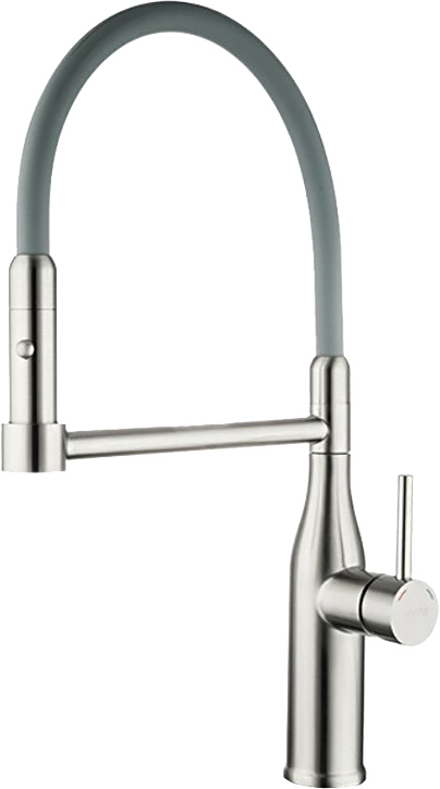 Смеситель для кухни Gappo G4398-55 с гибким изливом, сатин